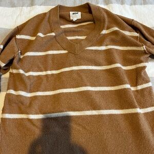 Women’s Camel Striped Sweater